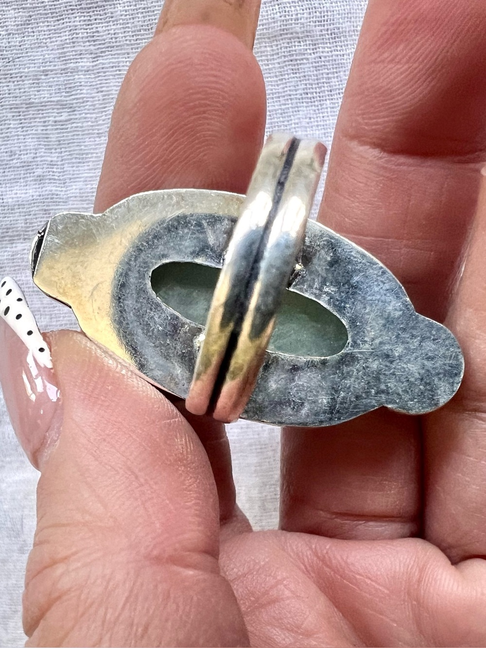 925 AQUAMARINE! Prophet Stone Ring 10.5 - Picture 6 of 7